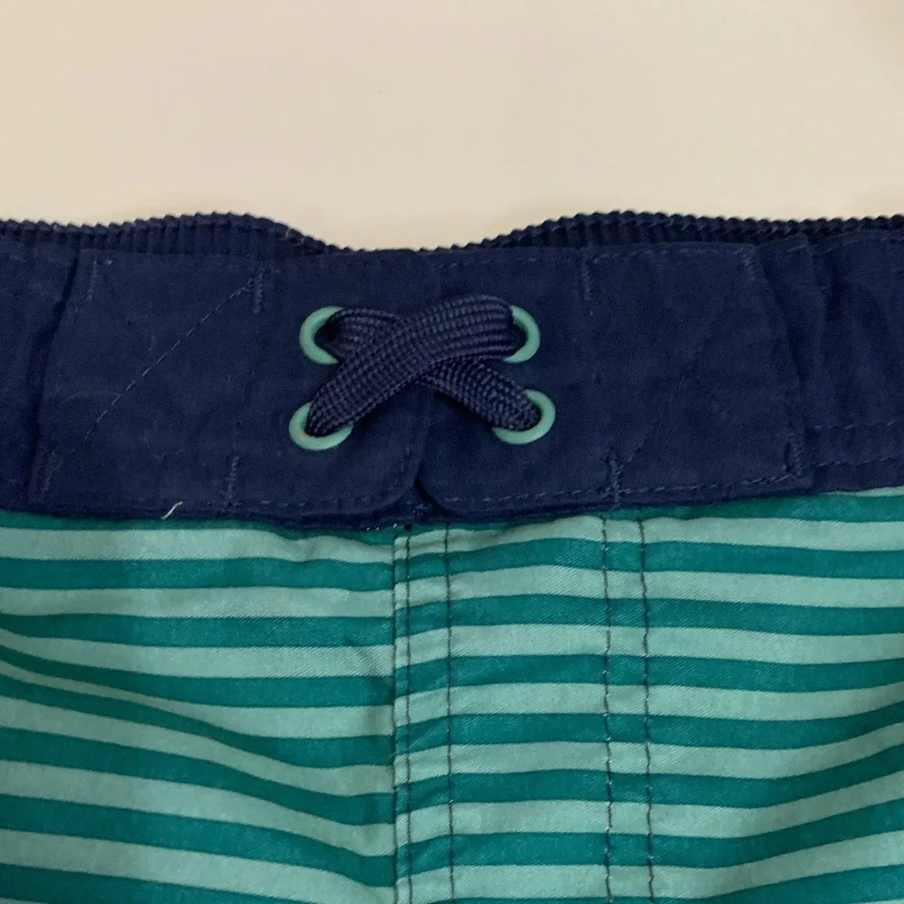 Cat & Jack Kids' Aqua and Navy Striped Swim Trunks‎
